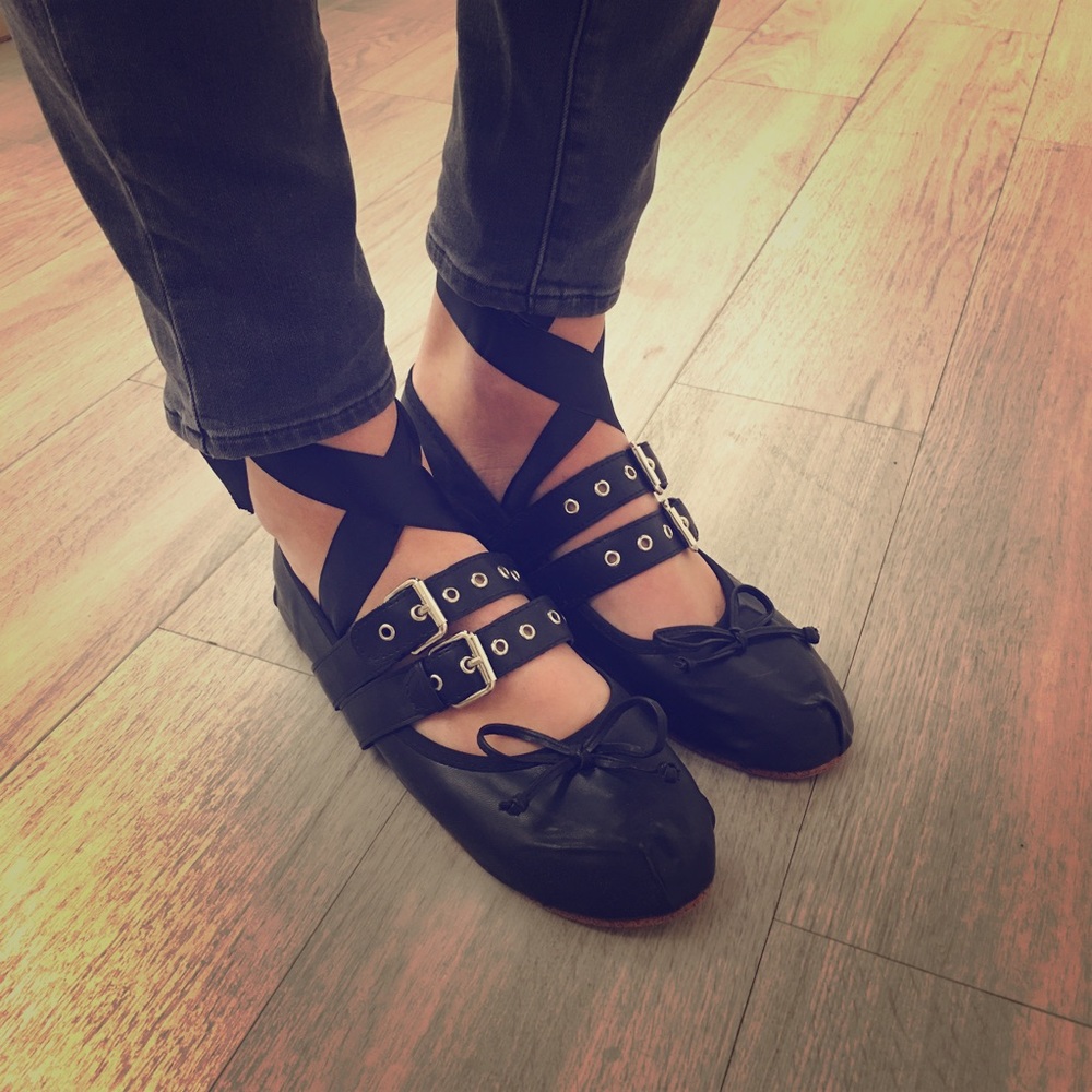 NEW Lace up ballet flats